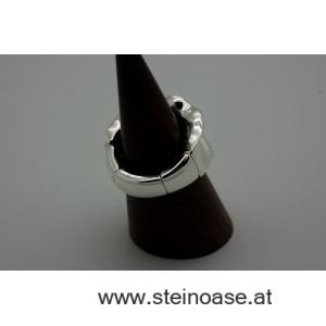 Ring 'modern'  Silber & Kristalle